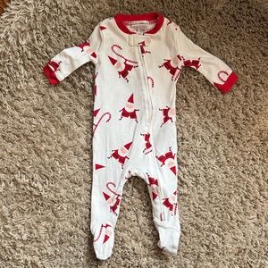 Pottery Barn Modern Baby Santa Onesie 0-3m Christmas